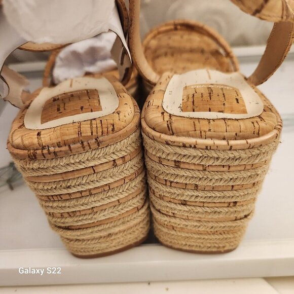 Dolce Vita "Elvia" Cork Ankle Strap Platform Wedge Espadrilles. NIB. Size 11 - Picture 9 of 11